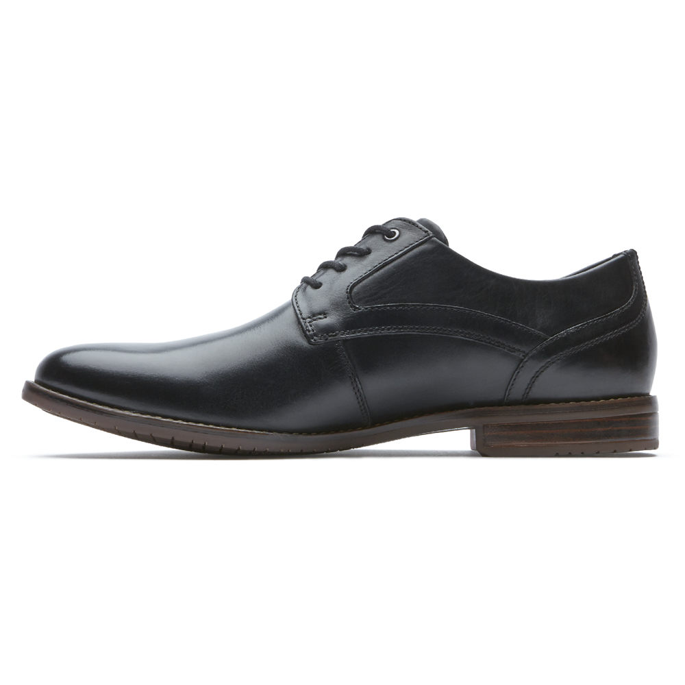 Rockport Mens Oxfords Black - Style Purpose 3 Plain Toe - UK 124-UCYJOZ